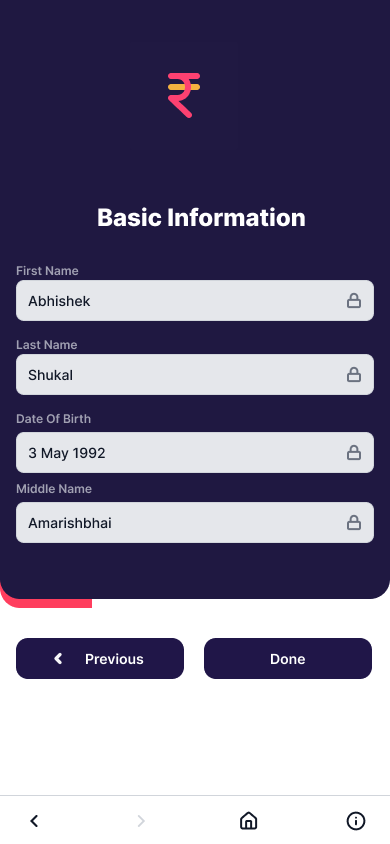 Basic information form
