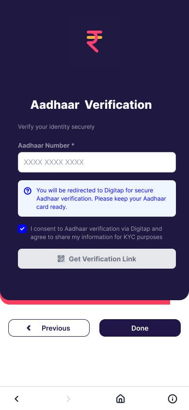 Aadhaar verification