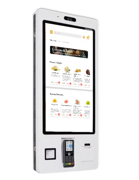 Urban Scoops self-ordering kiosk mockup